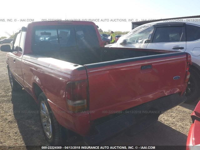 1FTCR14AXSPA50152 - 1995 FORD RANGER SUPER CAB RED photo 3