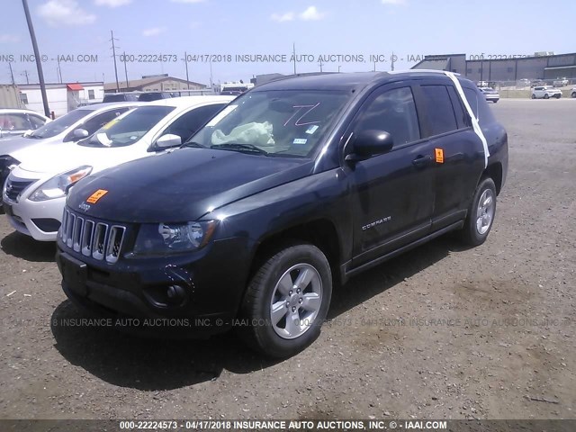 1C4NJCBA4GD543459 - 2016 JEEP COMPASS SPORT BLUE photo 2