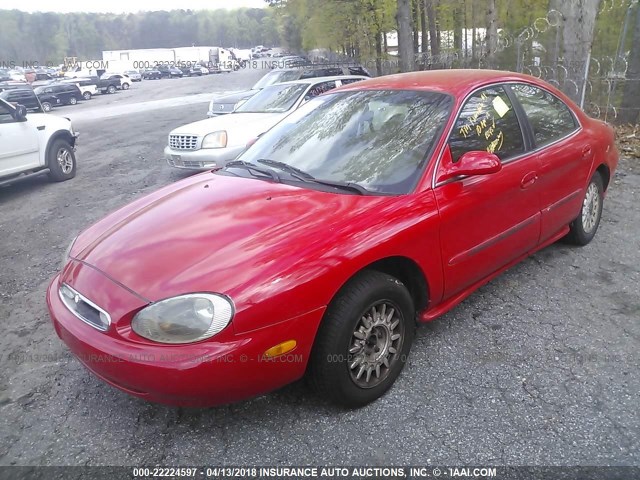 1MELM50U7VA662983 - 1997 MERCURY SABLE GS RED photo 2