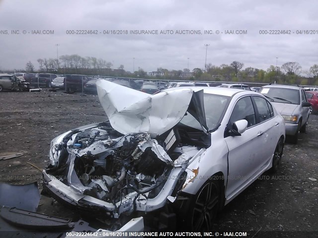 1HGCR2F54HA023435 - 2017 HONDA ACCORD SPORT თეთრი ფოტო 2