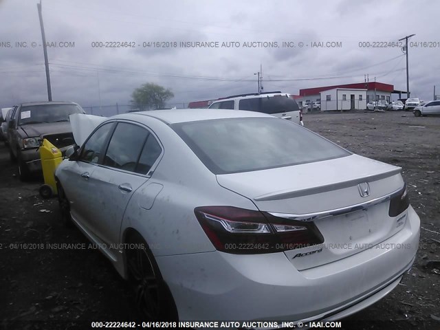 1HGCR2F54HA023435 - 2017 HONDA ACCORD SPORT თეთრი ფოტო 3
