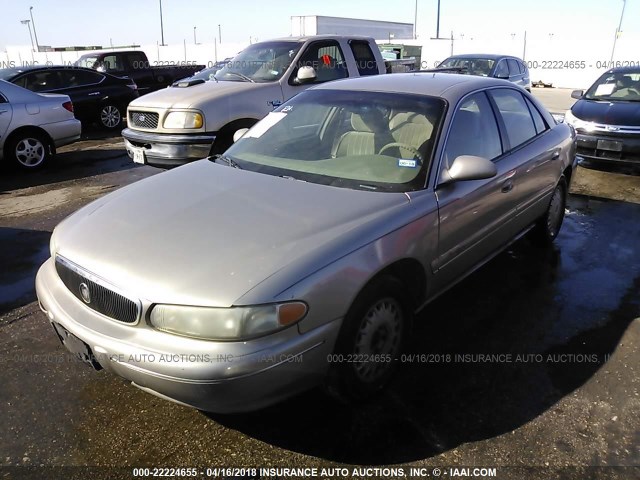 2G4WS52J6Y1267422 - 2000 BUICK CENTURY CUSTOM GOLD photo 2