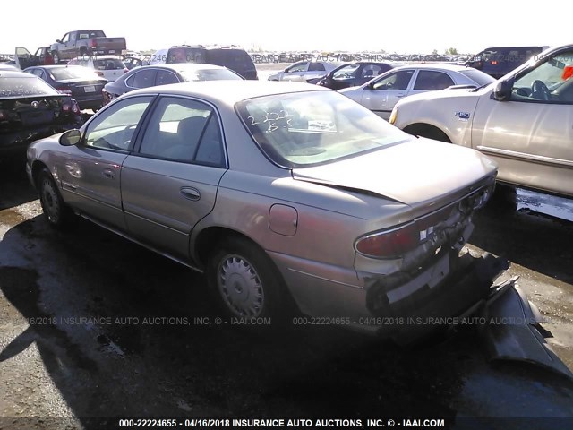 2G4WS52J6Y1267422 - 2000 BUICK CENTURY CUSTOM GOLD photo 3