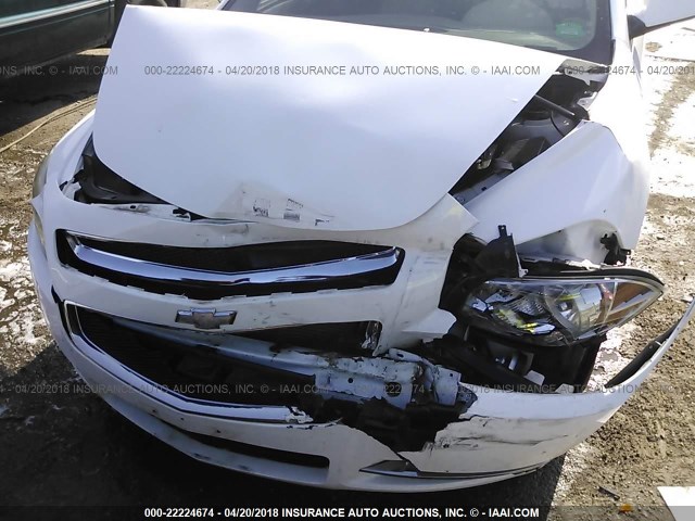 1G1ZC5E16BF179148 - 2011 CHEVROLET MALIBU 1LT 白色 照片 6