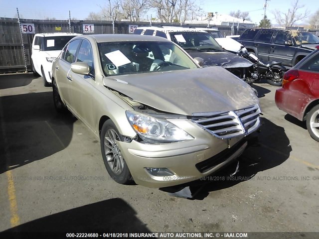 KMHGC4DE7BU137513 - 2011 HYUNDAI GENESIS 3.8L GOLD photo 1