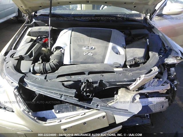 KMHGC4DE7BU137513 - 2011 HYUNDAI GENESIS 3.8L GOLD photo 10