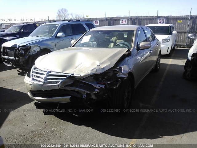 KMHGC4DE7BU137513 - 2011 HYUNDAI GENESIS 3.8L GOLD photo 2