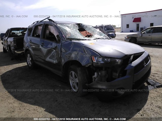 JA4AS2AW5AZ019261 - 2010 MITSUBISHI OUTLANDER ES ლურჯი ფოტო 1