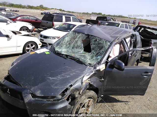 JA4AS2AW5AZ019261 - 2010 MITSUBISHI OUTLANDER ES ლურჯი ფოტო 6