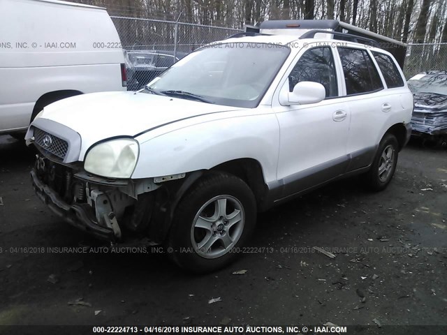 KM8SC73EX3U460582 - 2003 HYUNDAI SANTA FE GLS/LX WHITE photo 2