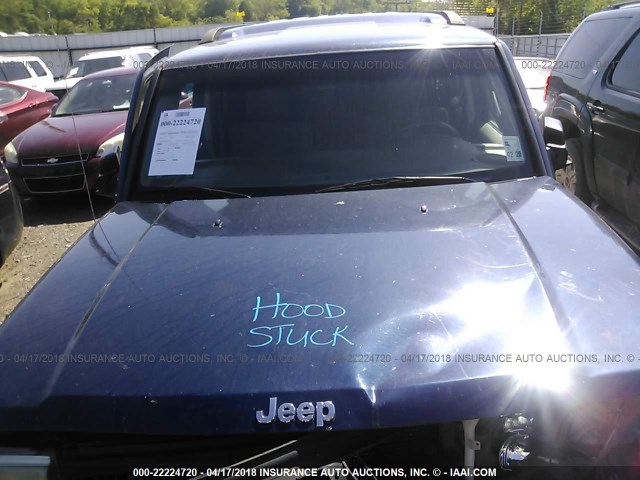 1J8HH48K36C136566 - 2006 JEEP COMMANDER 蓝色 照片 10