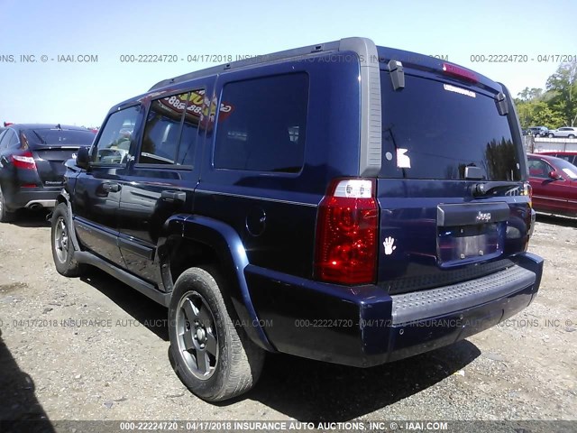 1J8HH48K36C136566 - 2006 JEEP COMMANDER 蓝色 照片 3