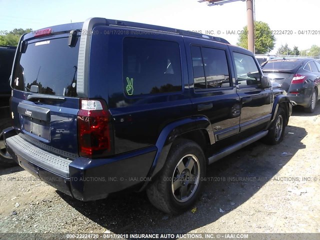1J8HH48K36C136566 - 2006 JEEP COMMANDER 蓝色 照片 4