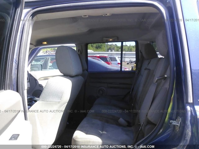 1J8HH48K36C136566 - 2006 JEEP COMMANDER 蓝色 照片 8