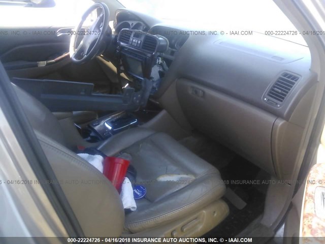 2HNYD18692H525752 - 2002 ACURA MDX TOURING GOLD photo 5