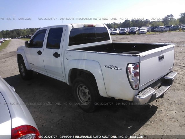 1GTDS136658137549 - 2005 GMC CANYON WHITE photo 3