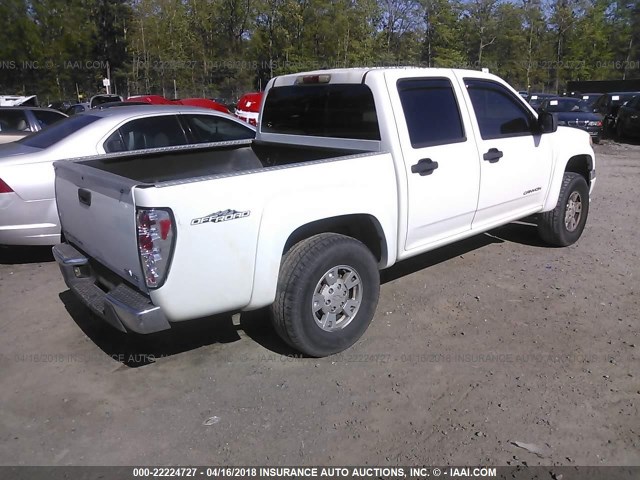 1GTDS136658137549 - 2005 GMC CANYON WHITE photo 4