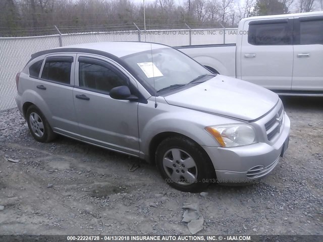 1B3HB28BX7D506471 - 2007 DODGE CALIBER SILVER photo 1