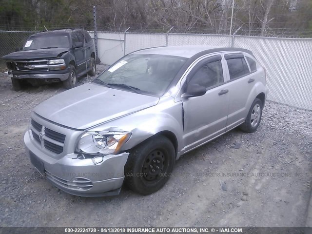 1B3HB28BX7D506471 - 2007 DODGE CALIBER SILVER photo 2