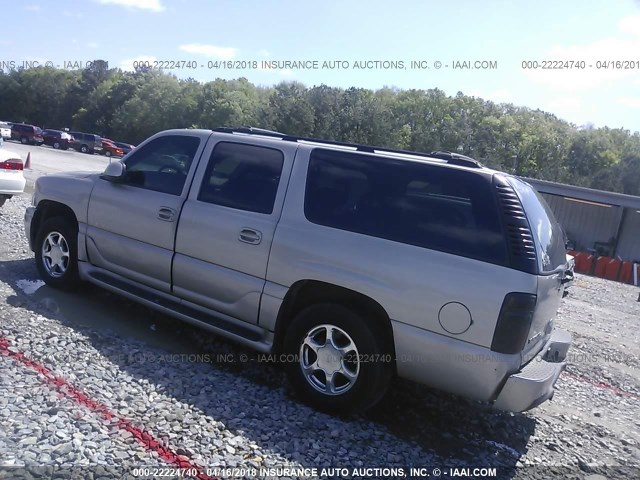 1GKFK66U64J27286 - 2004 GMC YUKON XL DENALI GRAY photo 3