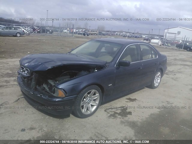 WBADT43472GY40847 - 2002 BMW 525 I AUTOMATIC BLUE photo 2