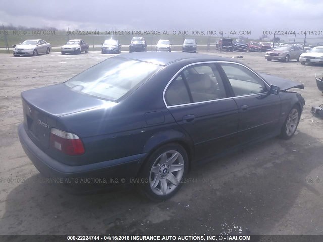 WBADT43472GY40847 - 2002 BMW 525 I AUTOMATIC BLUE photo 4