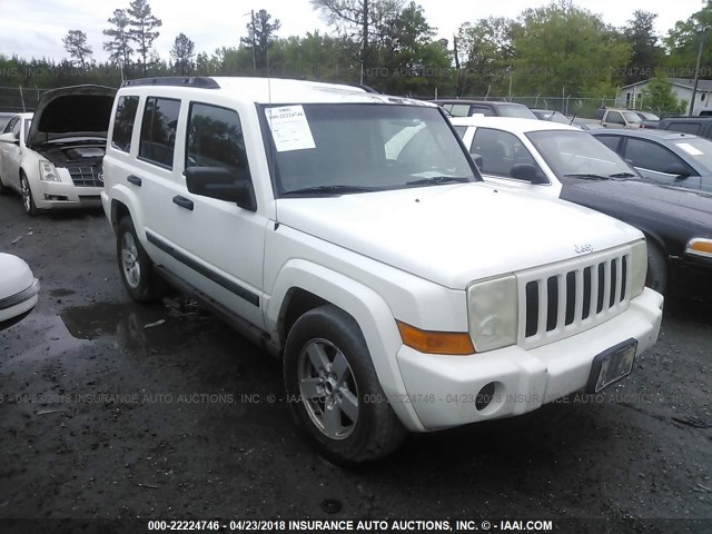1J8HH48NX6C258089 - 2006 JEEP COMMANDER WHITE photo 1