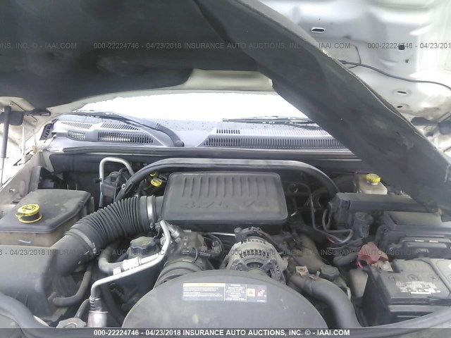 1J8HH48NX6C258089 - 2006 JEEP COMMANDER WHITE photo 10