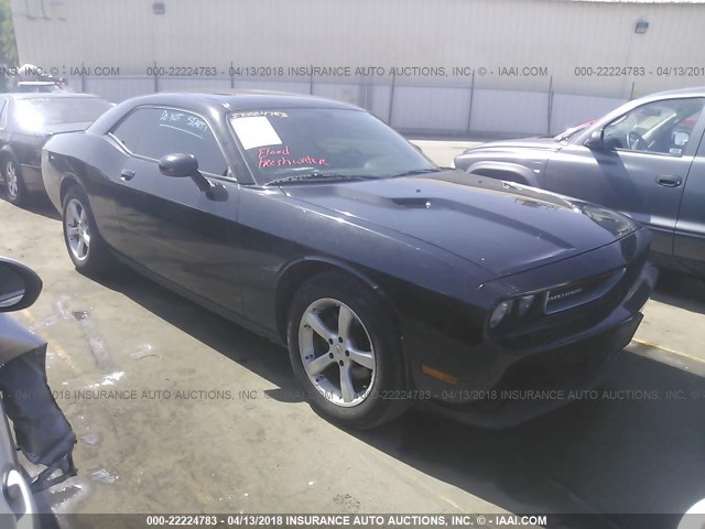 2C3CDYAG5CH246543 - 2012 DODGE CHALLENGER SXT BLACK photo 1