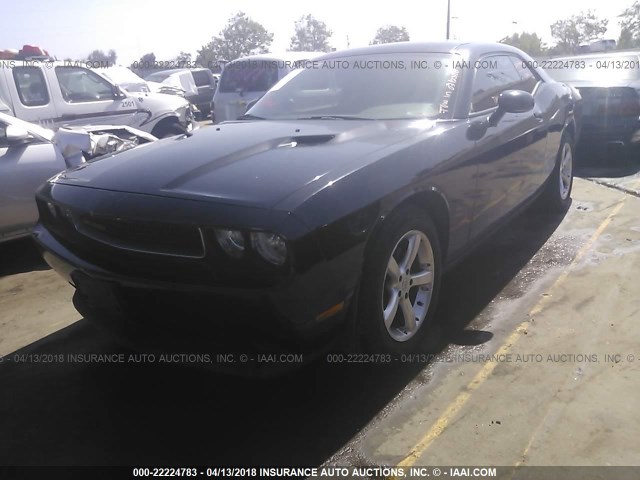 2C3CDYAG5CH246543 - 2012 DODGE CHALLENGER SXT BLACK photo 2