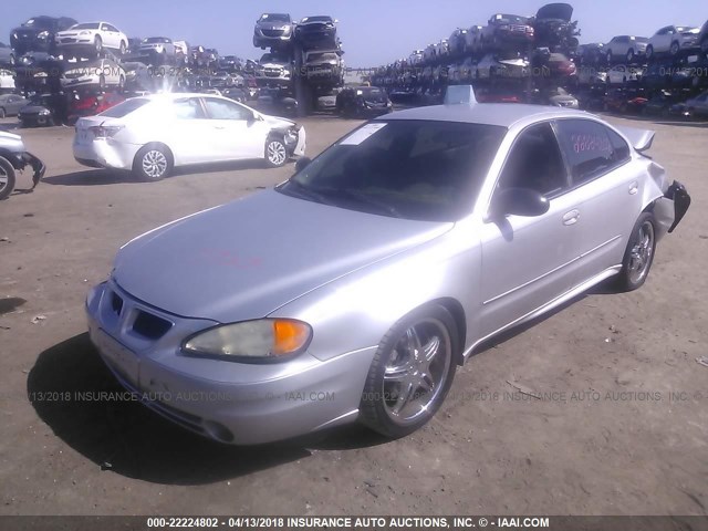 1G2NE52F55M256127 - 2005 PONTIAC GRAND AM SE SILVER photo 2