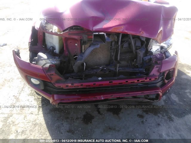 5TFAZ5CN1GX001707 - 2016 TOYOTA TACOMA DBL CAB/SR5/TRD SPORT/OR RED photo 6