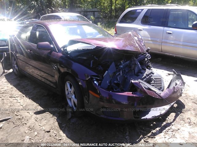 1YVHP80CX85M18372 - 2008 MAZDA 6 I BURGUNDY photo 1