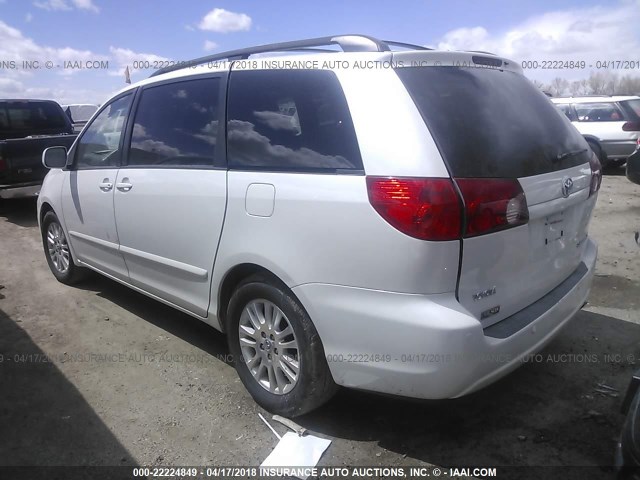 5TDZK22C77S076617 - 2007 TOYOTA SIENNA XLE/XLE LIMITED WHITE photo 3