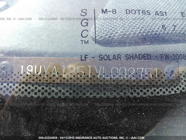 19UYA1251VL002751 - 1997 ACURA 2.2CL Hellblau Foto 9