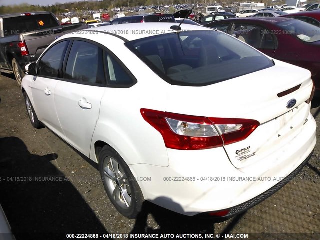 1FADP3F24EL127403 - 2014 FORD FOCUS SE WHITE photo 3