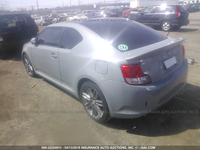 JTKJF5C78D3050487 - 2013 TOYOTA SCION TC 灰色 照片 3