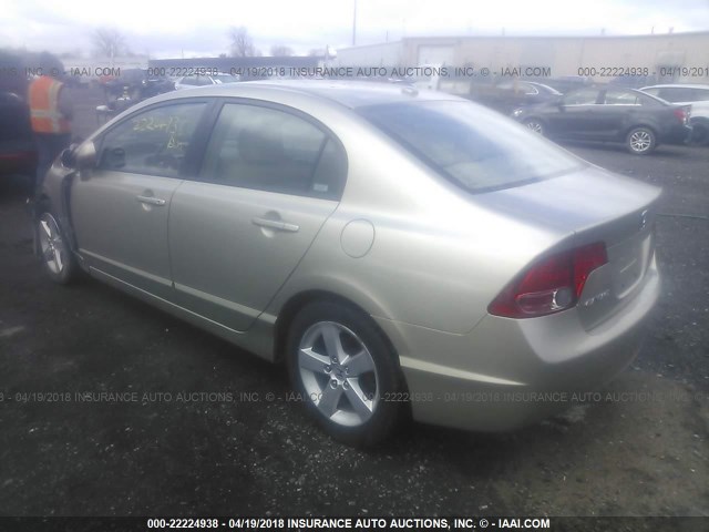 1HGFA16998L117042 - 2008 HONDA CIVIC EXL GOLD photo 3