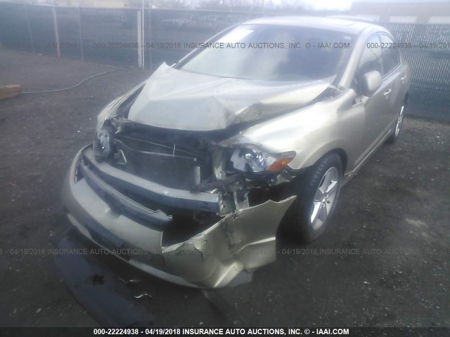 1HGFA16998L117042 - 2008 HONDA CIVIC EXL GOLD photo 6