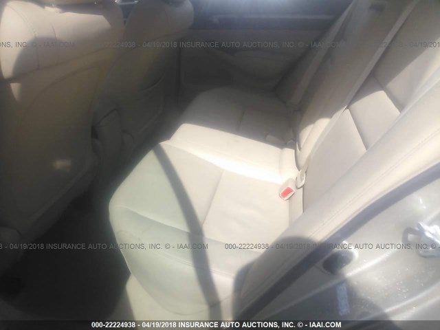 1HGFA16998L117042 - 2008 HONDA CIVIC EXL GOLD photo 8
