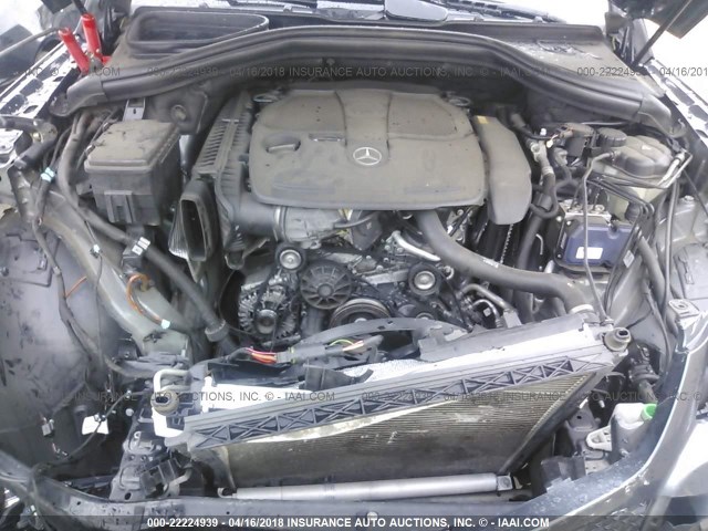 4JGDA5HB2CA020603 - 2012 MERCEDES-BENZ ML 350 4MATIC BLUE photo 10