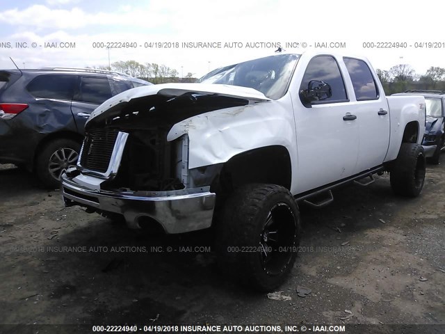 3GTEK233X9G223382 - 2009 GMC SIERRA K1500 SLE WHITE photo 2