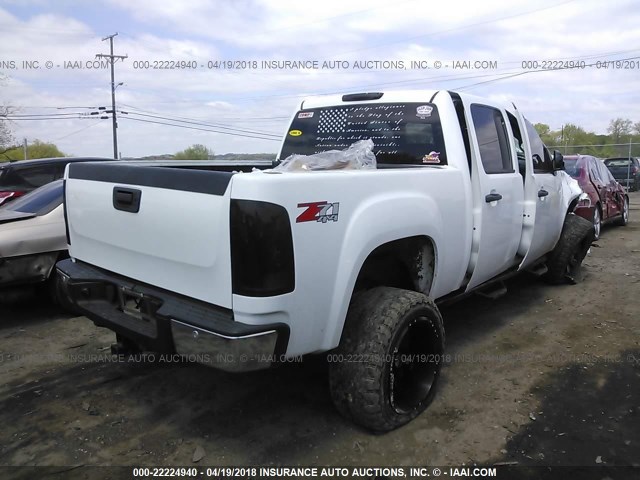 3GTEK233X9G223382 - 2009 GMC SIERRA K1500 SLE WHITE photo 4