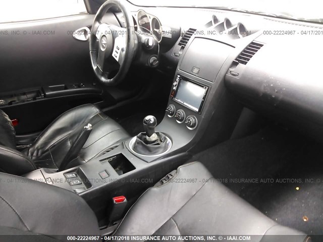 JN1AZ36A64T002533 - 2004 NISSAN 350Z ROADSTER SILVER photo 5