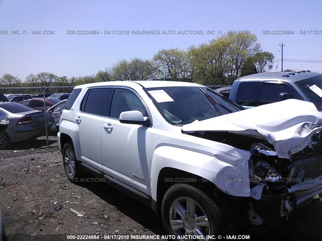 2GKALMEK3G6268849 - 2016 GMC TERRAIN SLE WHITE photo 1