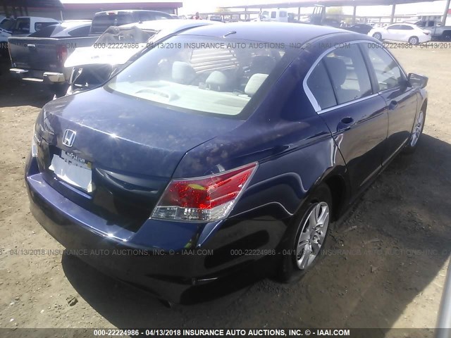 1HGCP26478A079933 - 2008 HONDA ACCORD LXP BLUE photo 4