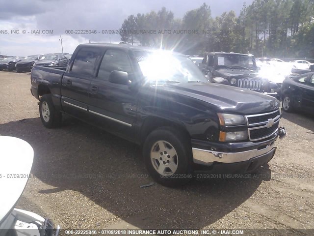 2GCEK13Z171143702 - 2007 CHEVROLET SILVERADO K1500 CLASSIC CREW CAB BLACK photo 1