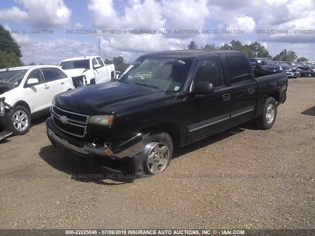 2GCEK13Z171143702 - 2007 CHEVROLET SILVERADO K1500 CLASSIC CREW CAB BLACK photo 2