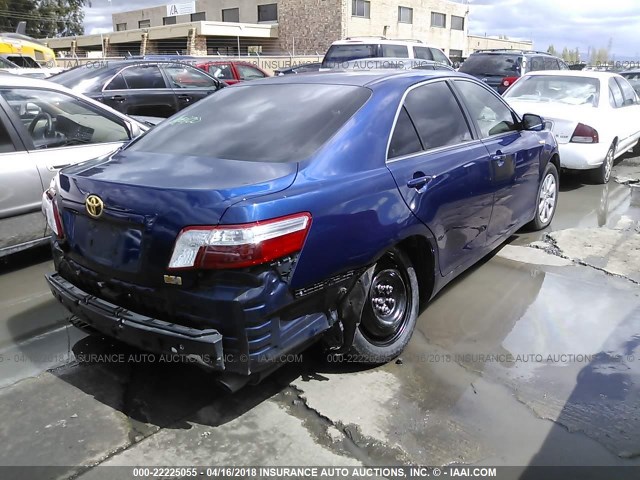 4T1BB46K78U035198 - 2008 TOYOTA CAMRY HYBRID Dark Blue photo 4