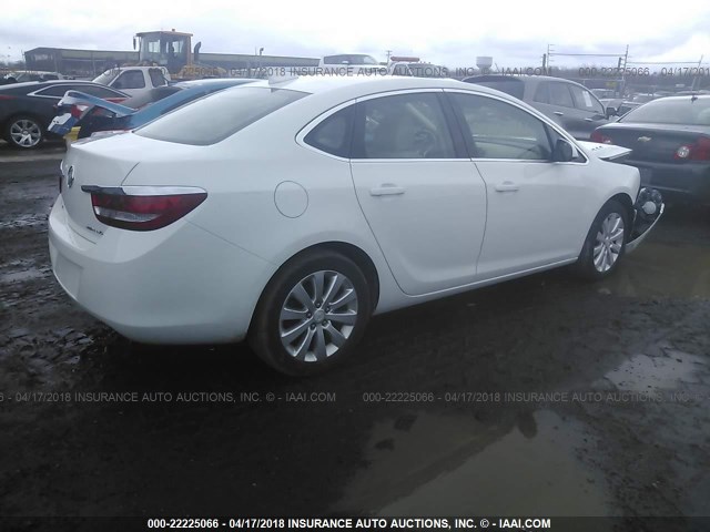 1G4PP5SK3F4135315 - 2015 BUICK VERANO WHITE photo 4